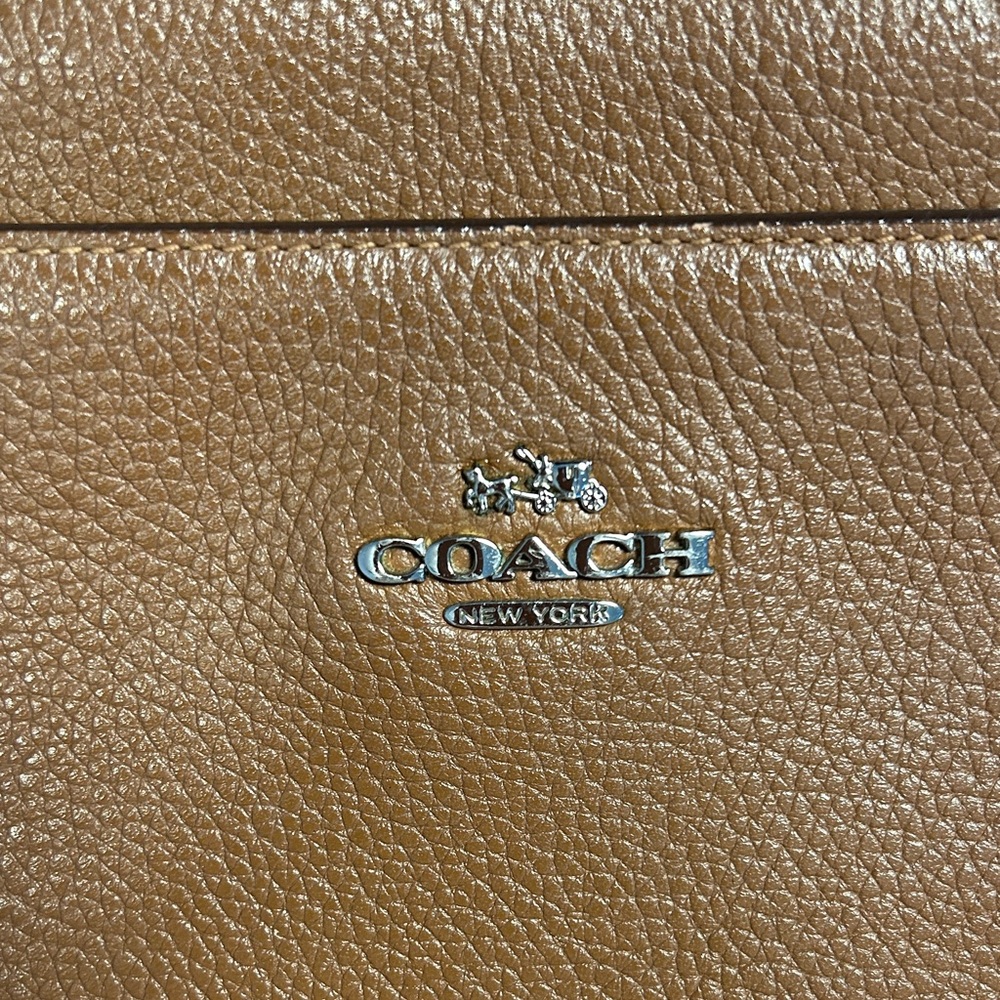 Coach Brown Pebbled Leather Crossbody Bag - Picture 2 of 10
